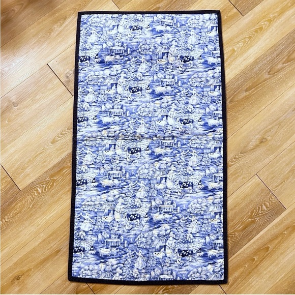 Handmade Quilted Table Runner - Reversible - Americana/Cottage Style - 46” x 25” - Picture 7 of 8